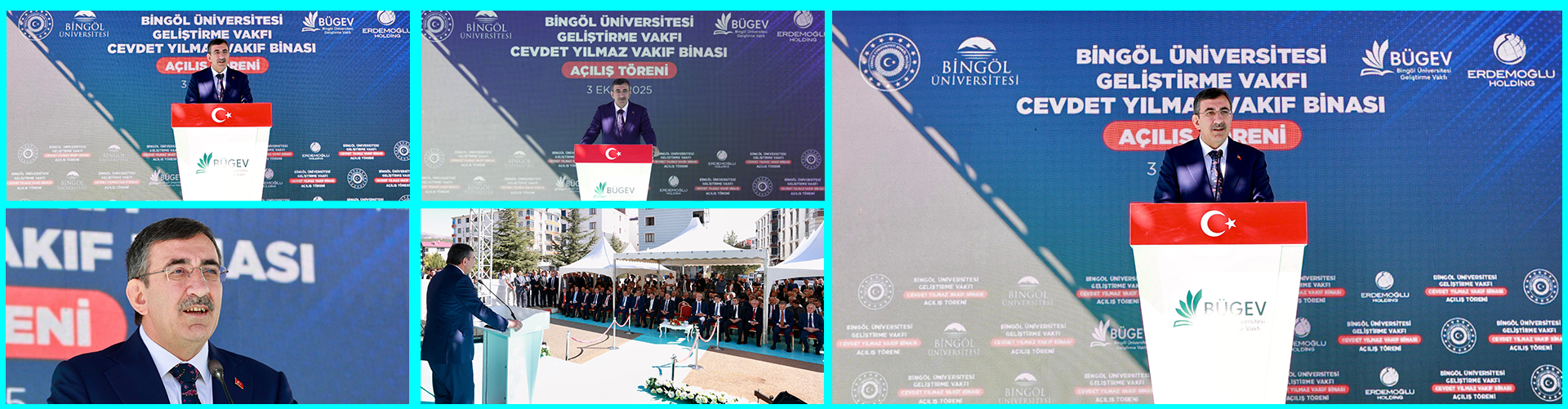 Bingöl Üniversitesi Geliştirme Vakfı – Cevdet Yılmaz Vakıf Binası Açılış Töreni_